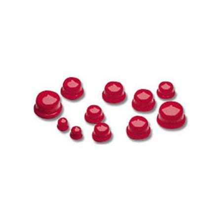 Stockcap Plus Plugs, SR1-0.285-0.220-0.093-701-1R, RED, 5053PK 266474